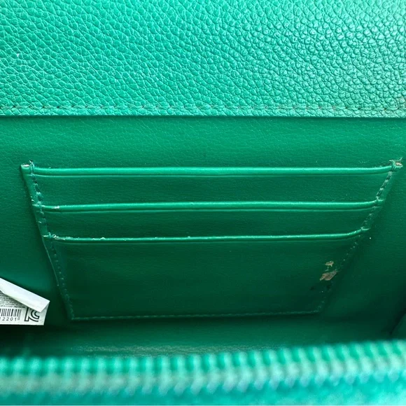 Charles & Keith - Pebbled Leather Sling Bag in Green with detachable straps. - Picture 14 of 15